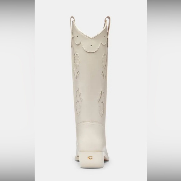 Coach Aria Chalk Floral Embroidered Women's Boots - Picture 3 of 8